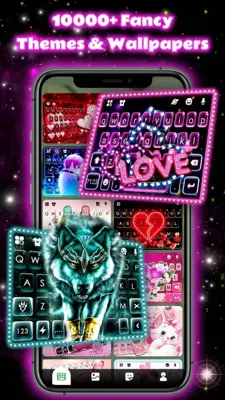 Neon Love Theme android App screenshot 2