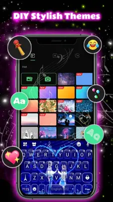 Neon Love Theme android App screenshot 5